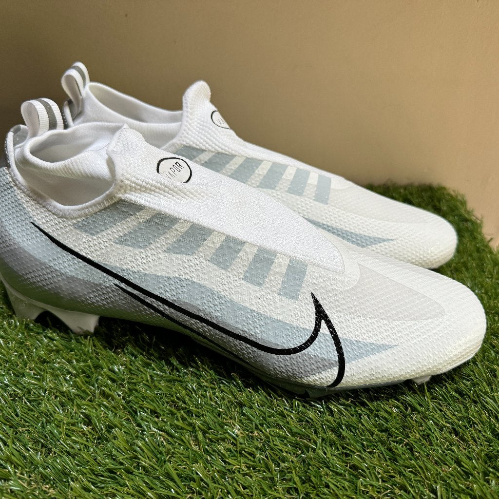 Nike Vapor Edge Pro 360 White Silver Football Cleats Dq3670-102 Men Size 13 New